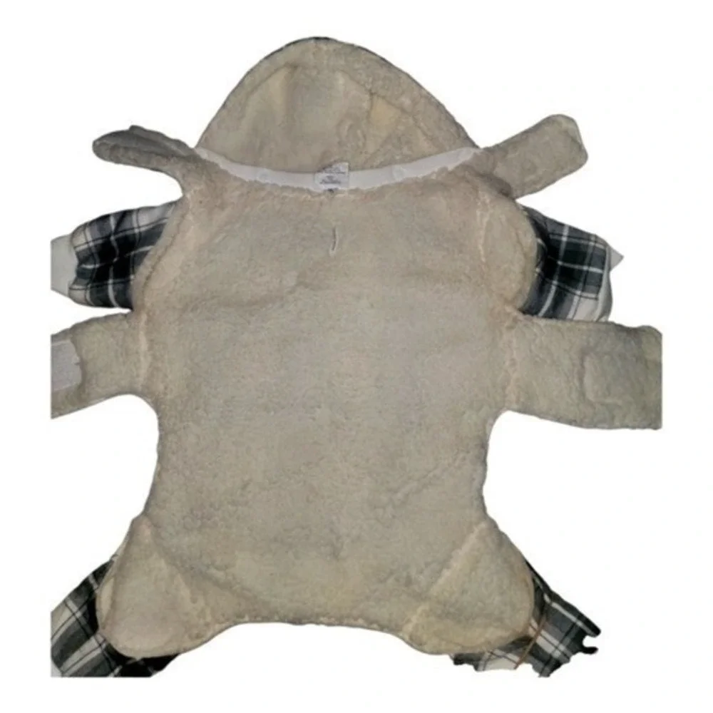 Koolaburra Large‎ Pet Snowsuit with Plaid Pattern NWOT
